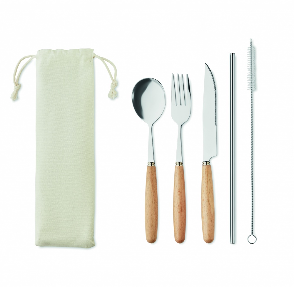 Logo trade promotional gift photo of: Cutlery set stainless steel